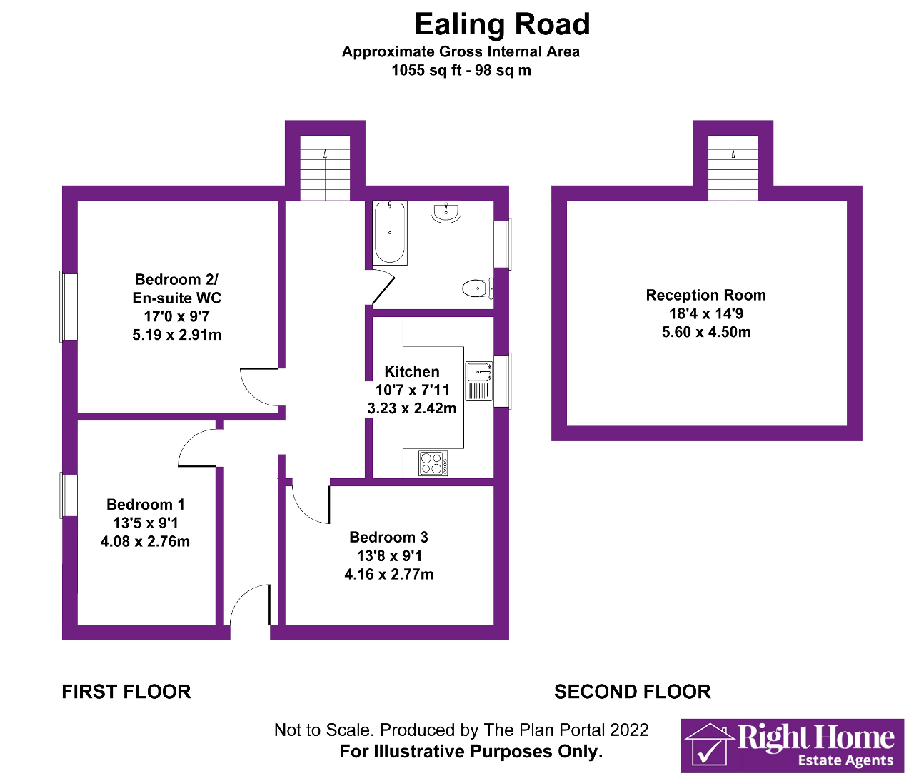 Floorplan of EALING ROAD, WEMBLEY, MIDDLESEX, HA0 4LW