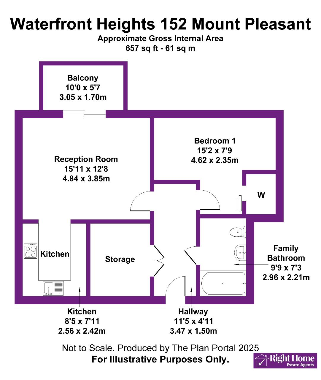 Floorplan of MOUNTPLEASANT, WEMBLEY, HA0 1HF